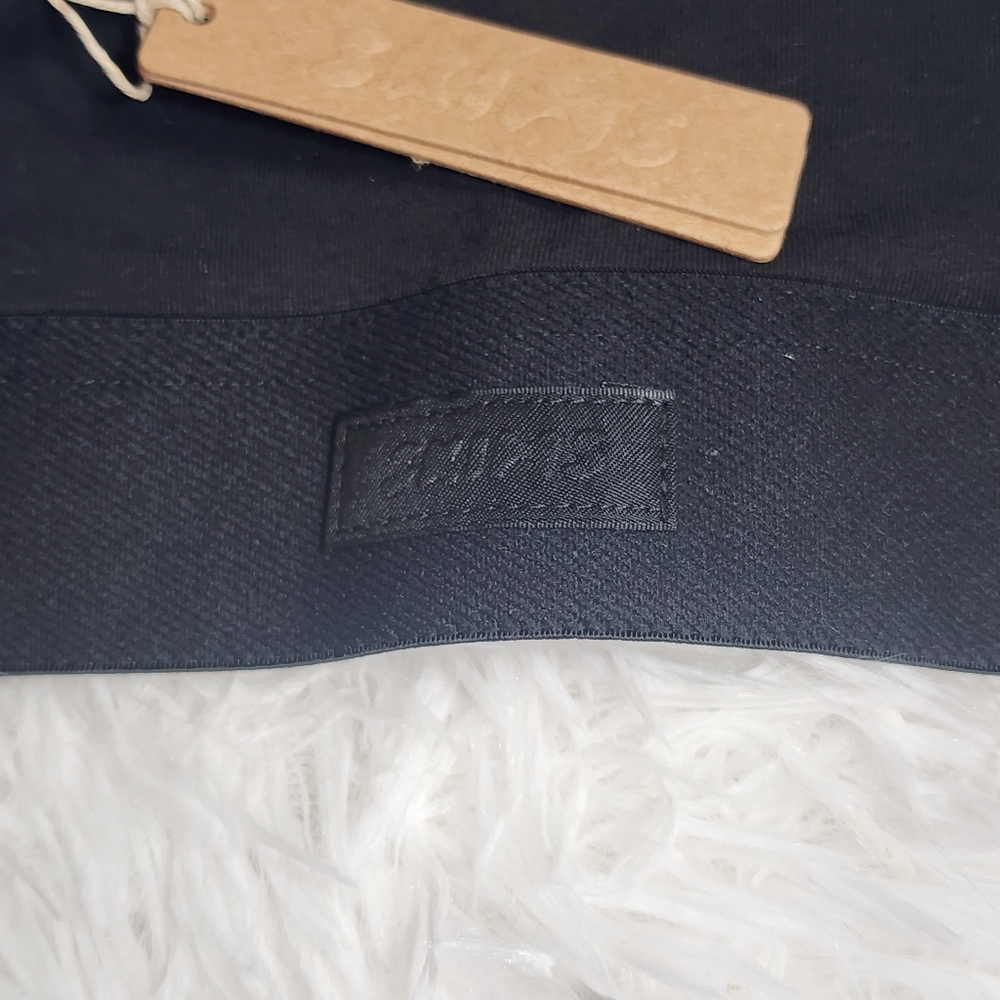 SKIMS COTTON JERSEY RACERBACK BRA/ XXS/ SOOT/ NWT - Picture 7 of 10